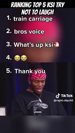 Ranking top 5ksi try not to laugh moments😂#funny #ksi #ranking #viral #fyp