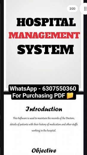 CS Project File || CLASS XII (2025-26) || HOSPITAL MANAGEMENT SYSTEM