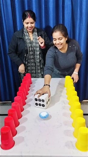 Dice and Cup Race 😂 #shorts