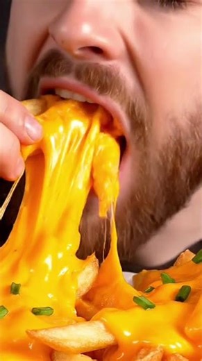 ASMR Eating Sounds | Cheesy Fries