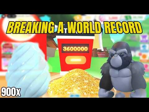 Breaking a World Record with 900 Crystal Eggs! (Adopt Me)