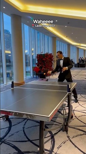 Waheeee. Roger Federer playing ping-pong witth Diego Schwartzman | Laver Cup 2022 #tennis