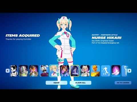 HOW TO GET NURSE HIKARI SKIN IN FORTNITE!