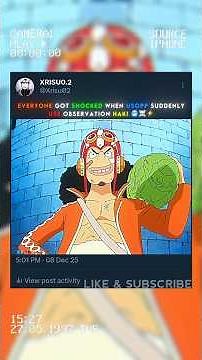 USOPP OBSERVATION HAKI WHOLE ANOTHER LEVEL 🥶🔥