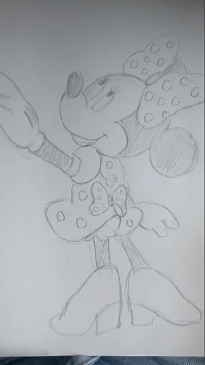 How to draw MINNIE MOUSE from DISNEY EASY for BEGINNERS #minniemouse#disney#drawing