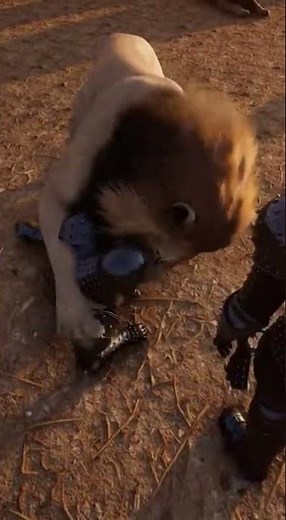 : Lion Attacks Medieval Knight in the Wild 😱