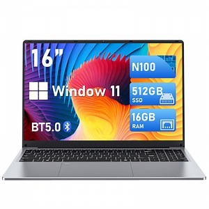 Chheart 16'' Gaming Laptop, Laptop Computer Windows 11 Pro,16GB RAM 512GB SSD,Intel 12th Gen N100(up to 3.4GHz),Backlit Keyboard,Fingerprint,FHD 1920