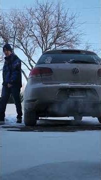 Cold start at -20°F in a 2013 VW Golf TDI