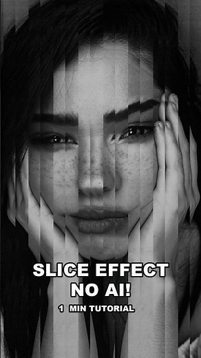 Create a Portrait Slice Effect. NO AI! | 1 Min Tutorial
