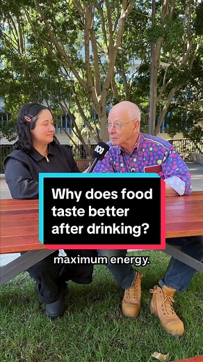 While food may taste better with alcohol… that doesnt mean it’s good for you 🎤 Lena Tuck & Dr Karl #Science #ScienceTok