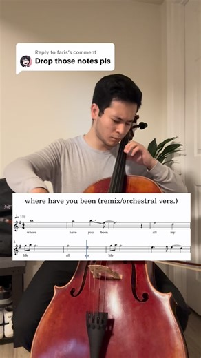 Roland Kahn on Instagram: "where have you been - rihanna (P.S. measure 5 is inaccurate, apologies in advance I transcribed this at like 2AM and thought it was tenor clef) #cello #rihanna #wherehaveyoubeen #cover #violin #viola #orchestra #reels #fyp #cello #rihanna #wherehaveyoubeen #cover #violin #viola #orchestra #reels #fyp"