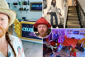 Inside Keith Lemon aka Leigh Francis’s funky home with leopard print carpets, cow skin rugs and Bo Selecta Bear