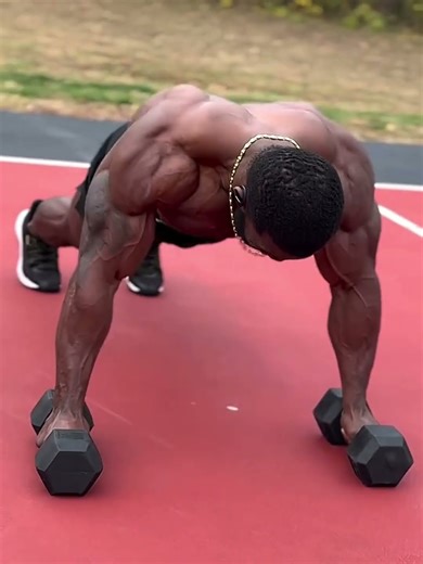 DUMBBELL PUSHUP WORKOUT🔥🥵