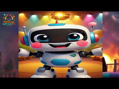 "Cute Dancing Robot Song 🤖 Baby Rhyme | Beep Bop Dance | Kids Music"