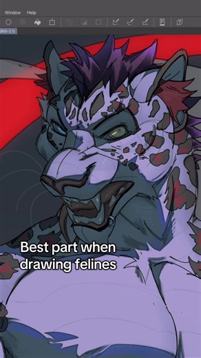 Do you enjoy drawing felines too? ✨ #furryart #leopard #commission #furry #digitalartwork