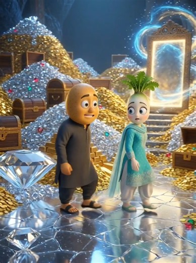 Aloo and the Magical Mirror: Funny Cartoon Adventure