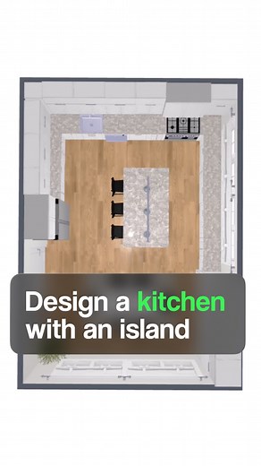 Planner 5D | Interior Design Platform on Instagram: "Kitchen layout: correct option ✅ 🔺 Remember the kitchen triangle rule 🏝️ Pay attention to the kitchen island placement 🍽️ Use space wisely for the dining table arrangement #SmallKitchenIdeas #SmallKitchenDesign #SmallKitchens #Kitchen #KitchenDesign #KitchenDecor #SmallKitchen #KitchenInspiration #KitchenInspo #KitchenInterior #KitchenInteriors #HomeDecorIdeas #InteriorInspiration #HomeDesignInspo #HomeDecor #HomeDesign #HomeDecoration #Int