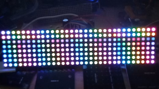 【Arduino】168种传感器系列实验（214）---8x32位全彩WS2812B屏