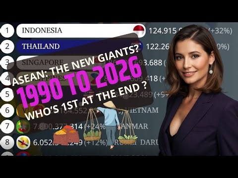ASEAN's Economic Rise: GDP Evolution (1990 - 2026) 📈