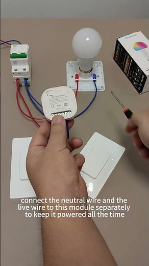 how to use smart switch together with the smart bulb ? #switch #electrician#smartbulb #smarthome