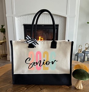 Custom Senior 2026 Tote Bag, Gift for Her, Personalized Gift Bag, Class of 2026 Tote, Congratulations High School Senior, Gift for Women Bag - Etsy