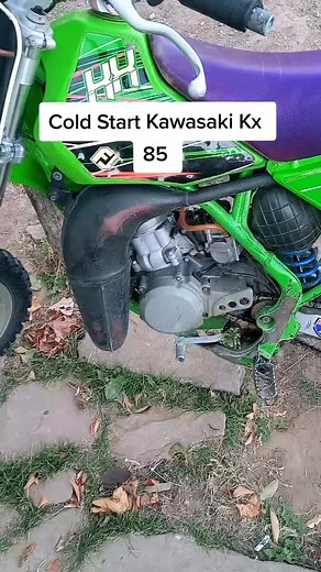 #cold #start #kawasaki #kx #85