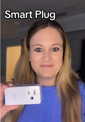 Smart Plug. We have loved having these to set a timer for lamps, Christmas lights, etc. compatible with Alexa and Google. Has an app for easy use. #smarthome #home #electronics #fyp