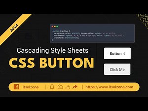 Master CSS Buttons Button 4 Web Development UI Design Responsive Button ITSolZone
