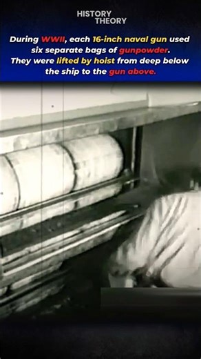How a 16-Inch WWII Gun is Loaded