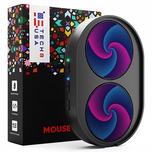 Dual Disc Mouse Mover, Jiggler with Random Movement, Activity and Timer Settings - USA Company