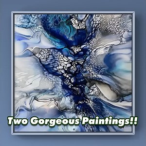 60K views · 2.1K reactions | New-To-Me Paint! Three GORGEOUS paintings! / fluid art / bloom technique #Waterfall #Acrylics #Paint #Relaxing #Bloom #Technique #fyp | Waterfall Acrylics | Facebook
