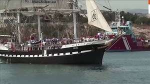 84K views · 858 reactions | A three-masted French vessel, called ‘Belem,’ that will take the Olympic flame to #Paris2024 arrived at the Greek port of Piraeus near Athens. | Reuters | Facebook