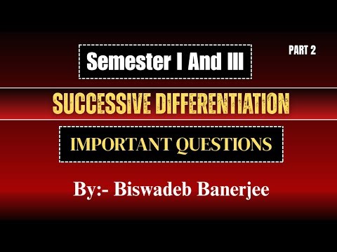 Successive Differentiation | Step-by-Step Concept Explanation | PART 2| Maths Minor SEMESTER 1 AND 3