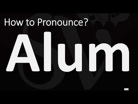 How to Pronounce Alum? (CORRECTLY)