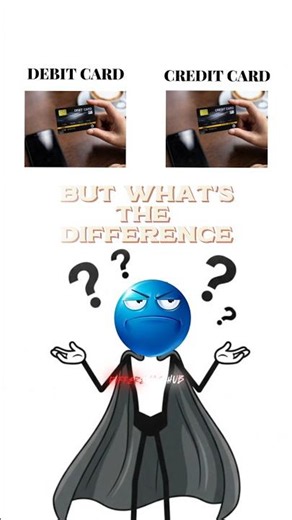 Debit Card vs Credit Card | What's the Difference? #shorts