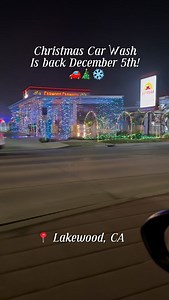 Have you ever been to a Christmas car wash?.... get ready for Dazzling lights, festive characters, Santa photos, hot cocoa, and of course the most magical car wash! Offically opens December 5th!! Carwood Car Wash 📍Lakewood, CA Check out @carwood.carwash for more info & tickets #christmas #carwash #holidayfun #christmasactivities #christmas #happyholidays #losangeles #orangecounty #reels #explore | Adriana Stephany