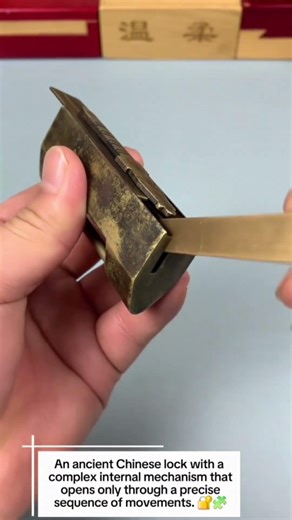 Ancient Double Maze Copper Lock 🔐