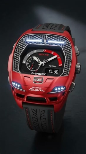 Casio G-SHOCK Supra Red Edition 🔴 Futuristic Car Watch