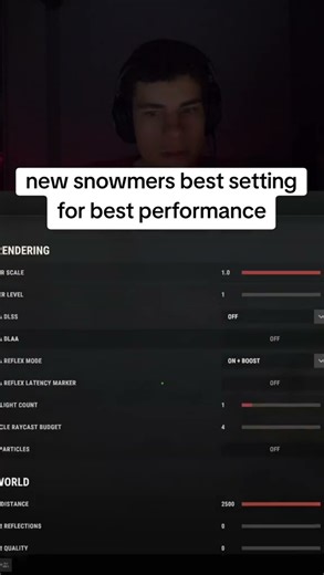 Snowmers rust settings for best performance!!!