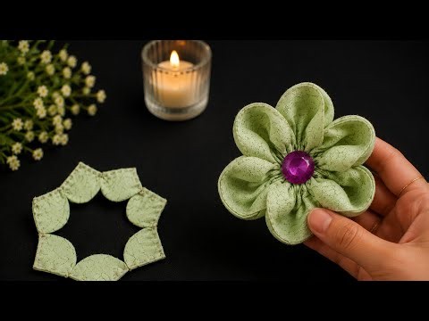 You Won't Believe This Beautiful Fabric Flower! | Easy DIY Flower Tutorial for Beginners