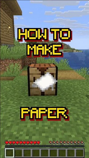 #shorts Minecraft: How to make Paper