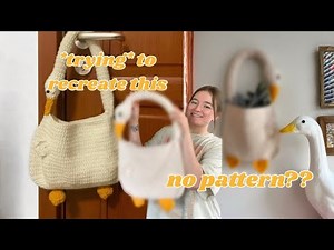 Crocheting a Goose Bag with NO Pattern 🪿