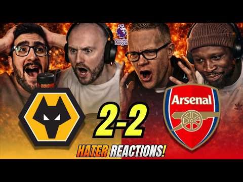 Arsenal’s RIVALS & HATERS reactions to Wolves 2-2 Arsenal! Premier League Fan Reactions