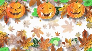 Beautiful Autumn Animation Yellow Leaves Pumpkins 库存影片视频（100% 免版税）1076123969 | Shutterstock