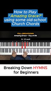 How to PLAY “Amazing Grace” Part 2 || Today, I’m showing you how to add-in some old-school Church Chords! Full "Step by Step Breakdown" inside the Gospel Musician Community | How To Play Hymns . . . . #LearnPiano #PianoLessons #PianoTutorial #worship #PianoLessonsOnline #WorshipPiano | Jmaw Music