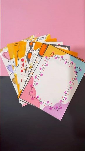 🌸Beautiful front page designs🌻 School project ideas. #frontpagedesign #schoolproject #borderdesign