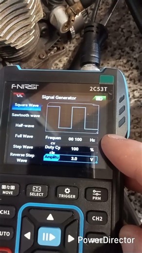 Using Fnirsi 2c53t to diagnose a faulty part in my HPI bullet MT flux #hpi #rccar #diagnostics