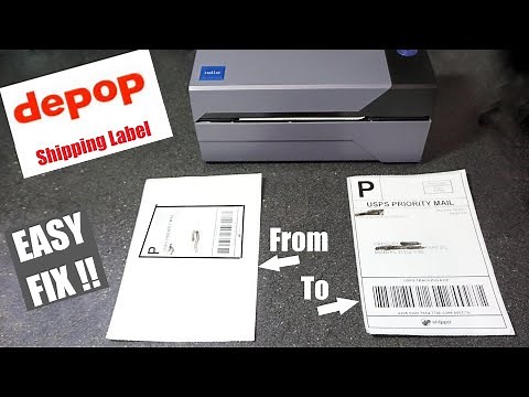 Step by Step How to Print a DEPOP 4x6 shipping label with a Thermal Printer