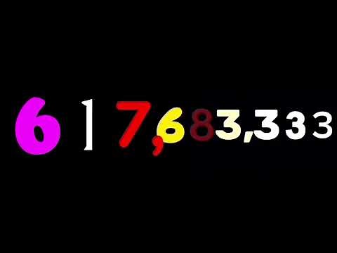 Numbers 0 to 1 SEPTILLION!!! 55 MINUTES LONG!!!