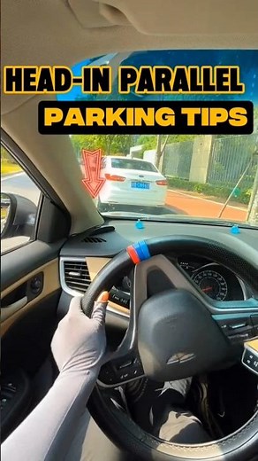 Quick Head First Parking Trick #carhacks #knowledge #driving #tips